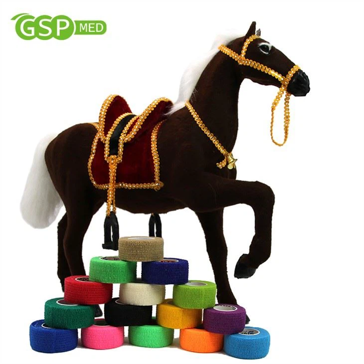 2022 Güzel Tasarım Özel Tasarım Kendinden Yapışkanlı Non-woven Yapışkan Elastik Bandaj At Bacağı İçin