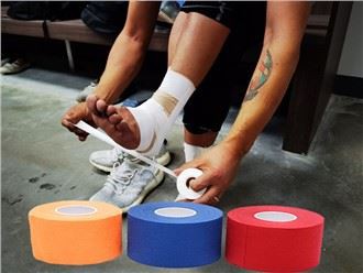 Yüzde 100 Pamuklu Kumaş Atletik Çemberleme Spor Bandı