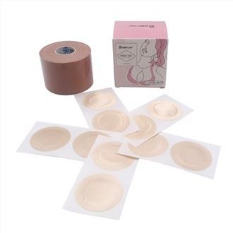 Parti Seksi Derin Yaka Elbise için Boob Meme Yukarı Kaldırma Bant Cilt Renkli